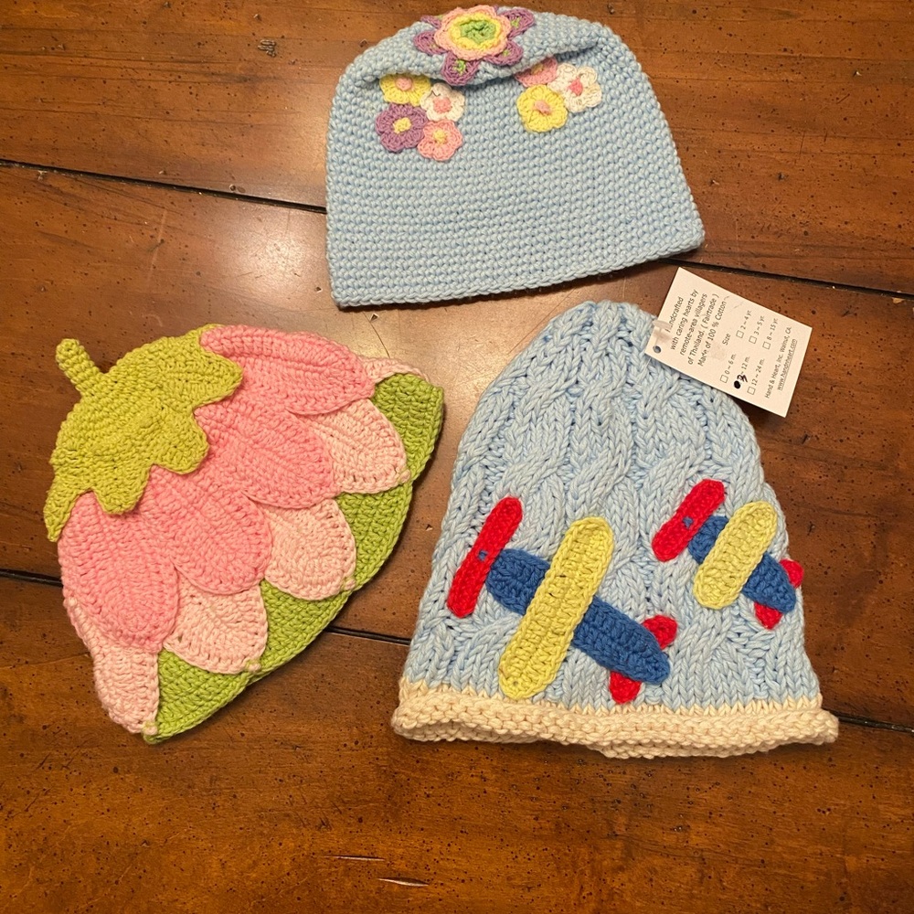 Adorable Handknit Baby Hats